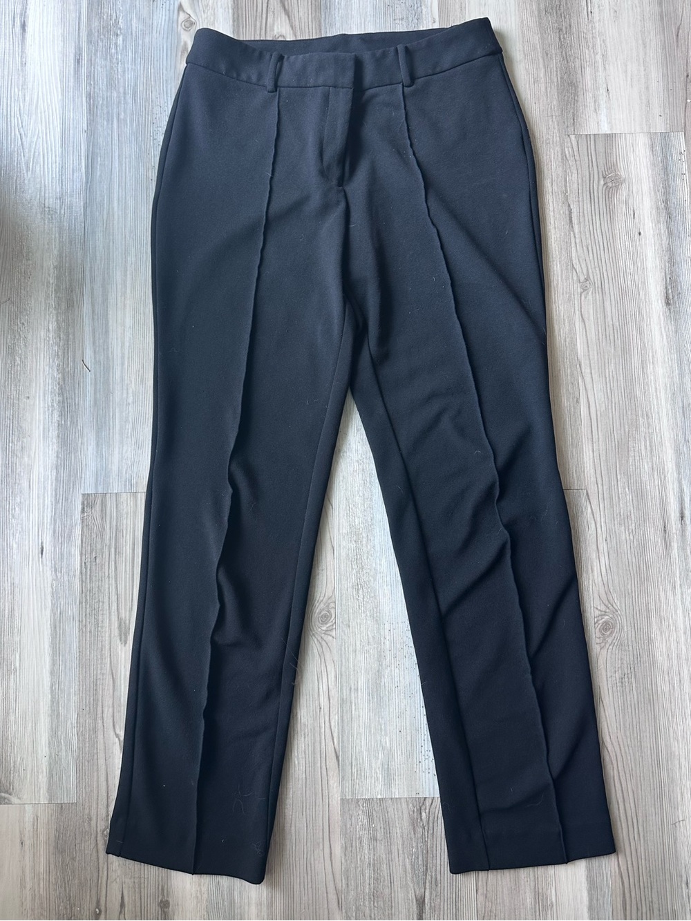 Anne Klein Black Straight Leg Dress Pants Size 8 Career Work Trousers